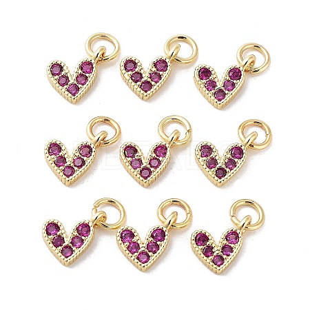 Brass Micro Pave Cubic Zirconia Charms LS-RB-I078-66G-01-NR-1