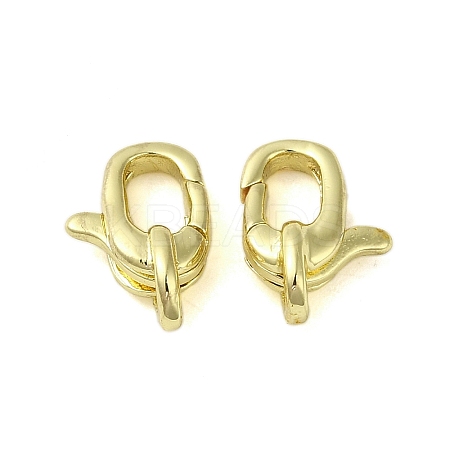Brass Lobster Claw Clasps KK-B089-29G-1