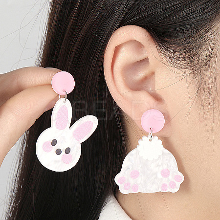 Easter Acrylic Dangle Stud Earrings FS-WG96A64-22-1