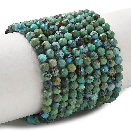 Natural HuBei Turquoise Beads Strands G-P629-A04-03-1