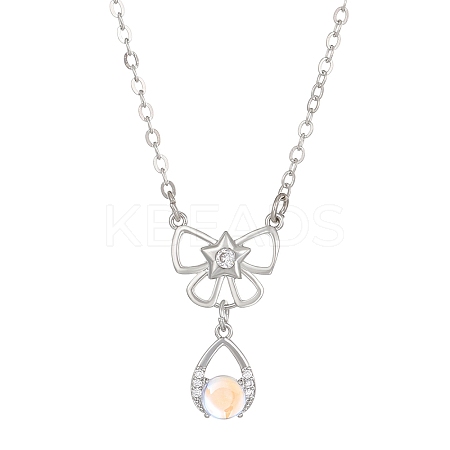 Constellation Rhinestone Pendant Necklace PW-WG94542-06-1