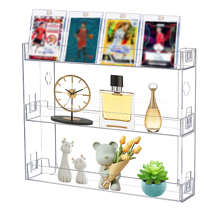 3-layered Transparent Plastic Storage Riser Holders ODIS-WH0025-275-1