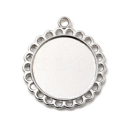Tibetan Style Pendant Cabochon Settings LS-TIBE-21668-P-RS-1