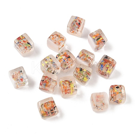 Baking Paint Handmade Gold Sand Lampwork Beads LAMP-P072-01B-01-1