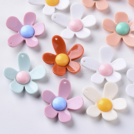 Opaque Acrylic Pendants X-SACR-N007-A-03-1