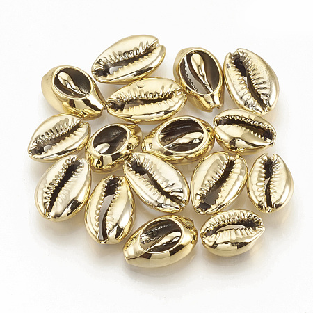 Electroplated Sea Shell Beads X-SSHEL-S258-05A-1