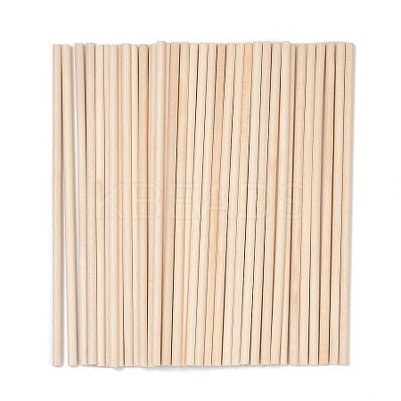 Round Wooden Sticks WOOD-WH0027-22C-1