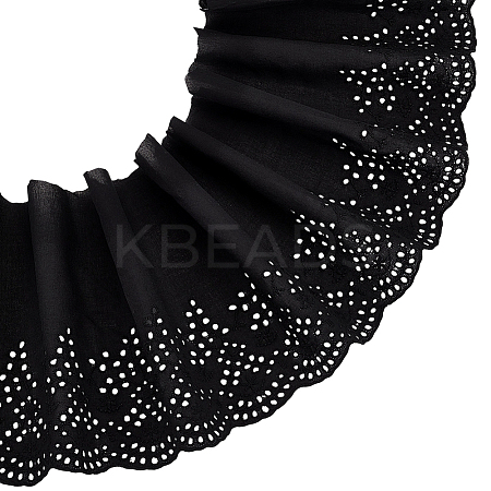 5 Yards Cotton Embroidery Flower Lace Ribbons OCOR-MA0001-29B-1