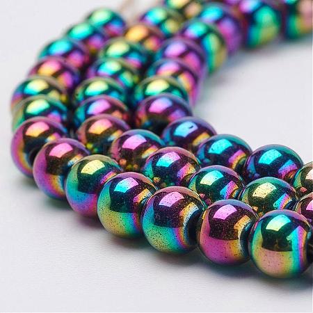 Electroplate Magnetic Synthetic Hematite Strands G-F424-31-5mm-1