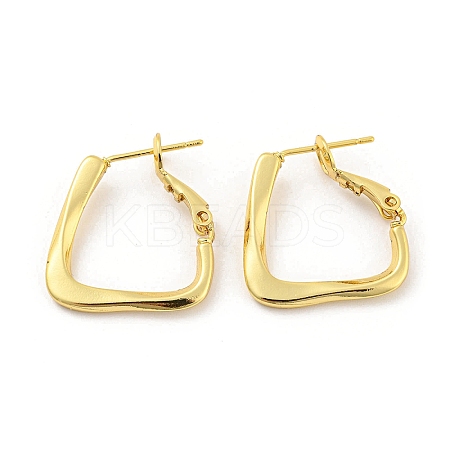 Rack Plating Brass Hoop Earrings for Women EJEW-K263-24G-1