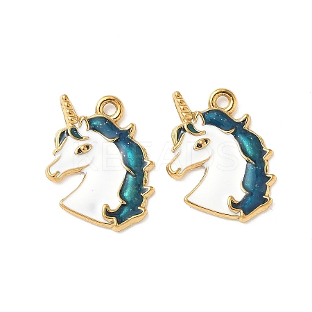 304 Stainless Steel Enamel Pendants STAS-I346-08G-01-1