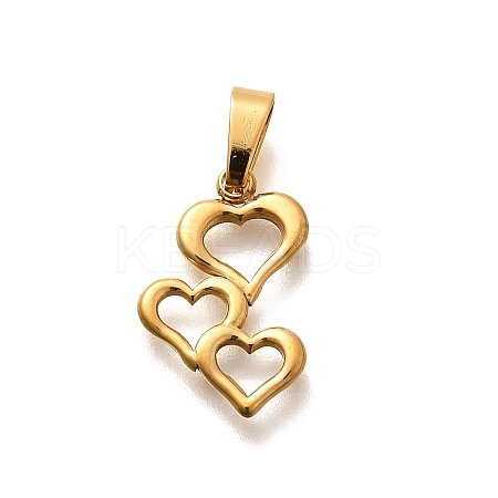 304 Stainless Steel Pendants LS-STAS-B079-02G-08-1