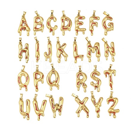 304 Stainless Steel Enamel Pendants STAS-Z174-01G-1