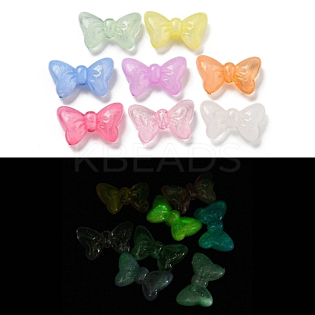 Luminous Transparent Acrylic Beads OACR-E041-08-1