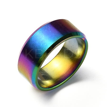 201 Stainless Steel Wide Band Finger Rings for Women Men RJEW-WH0009-13A-M-1