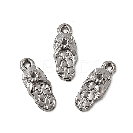 304 Stainless Steel Pendant Rhinestone Settings STAS-B167-08P-1