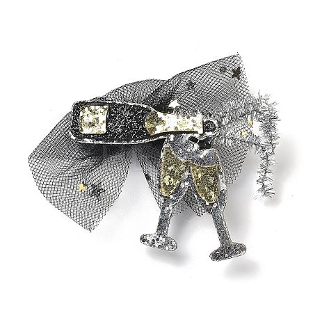 New Year's party Iron Hair Clip LS-OHAR-R102-01K-1