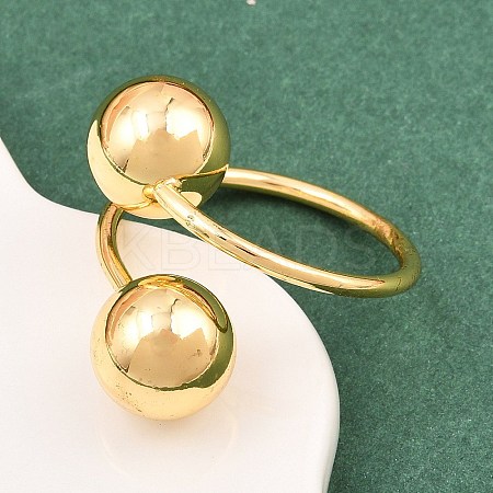 Brass Cuff Rings for Women RJEW-Z113-18G-1
