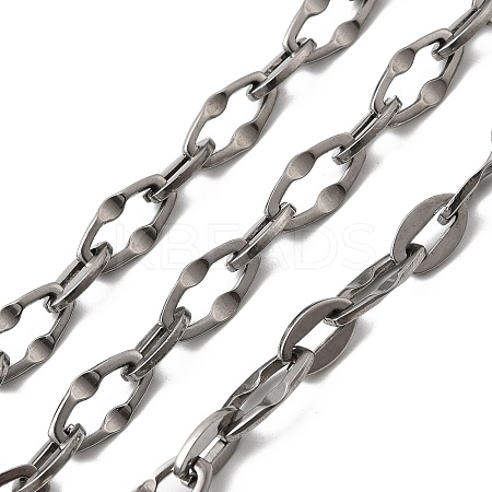 304 Stainless Steel Dapped Chains CHS-Z007-20P-1