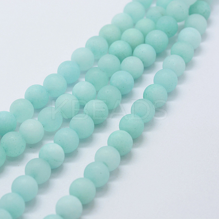 Natural & Dyed Jade Bead Strands X-G-P370-01-8mm-1
