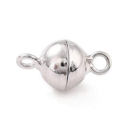 Anti-Tarnish Rhodium Plated 925 Sterling Silver Magnetic Clasps STER-A001-02B-P-1
