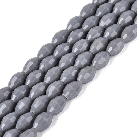 Opaque Solid Color Glass Beads Strands LS-GLAA-N071-01A-C11-1