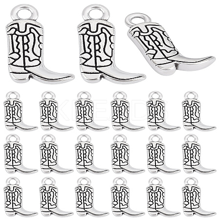 60Pcs Tibetan Style Alloy Pendants FIND-LP0001-76AS-1
