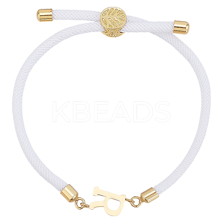 1pc Adjustable Nylon Cord Slider Bracelets for Women BJEW-LP0001-33R-G-1