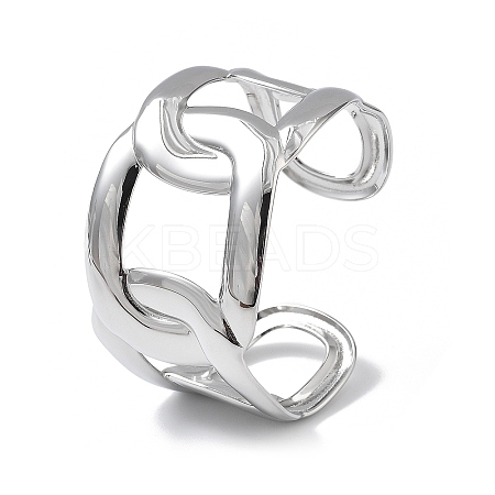 304 Stainless Steel Cuff Bangles for Women BJEW-Z078-25P-1