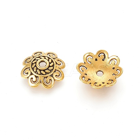 Tibetan Style Bead Caps LS-TIBEB-00955-AG-NR-1
