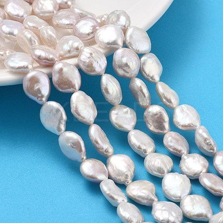 Natural Baroque Keshi Pearl Beads Strands PEAR-P064-18A-01A-1
