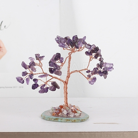 Natural Amethyst Tree of Life Feng Shui Ornaments TREE-PW0001-20G-1