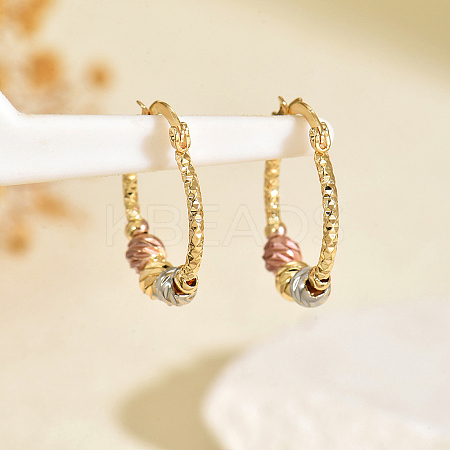 Brass Hoop Earrings KG9891-6-1