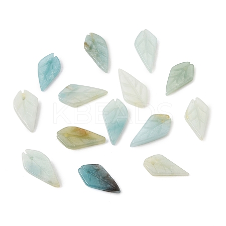 Natural Flower Amazonite Carved Pendants GG-CBA36AE-05C-1