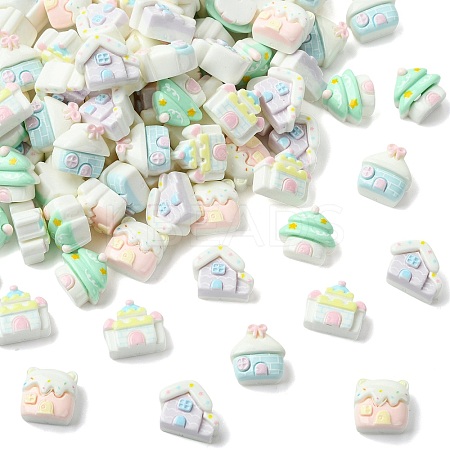 Mini Opaque Resin Cabochons RESI-CJC0011-74-1