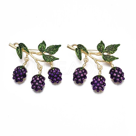 Grape Enamel Pin JEWB-N007-088-1