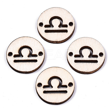 Unfinished Natural Poplar Wood Links Connectors WOOD-S045-139A-06-1