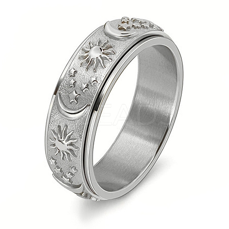 Non-Tarnish Stainless Steel Rotating Ring LS-PW-WG84079-05-1
