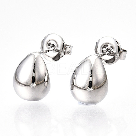 Non-Tarnish 304 Stainless Steel Stud Earrings EJEW-P258-29P-1