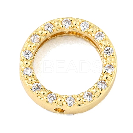Brass Micro Pave Clear Cubic Zirconia Beads Frame LS-KK-P277-58A-G-1