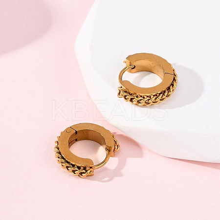 304 Stainless Steel Hoop Earrings EJEW-D331-13G-1