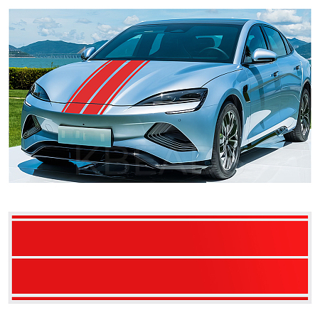 Paper Car Hood Cover Sticker DIY-WH0419-76A-1