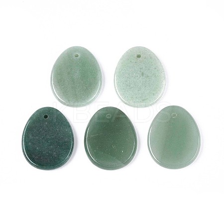 Natural Green Aventurine Pendants G-N349-07A-1