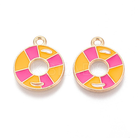 Alloy Enamel Pendants ENAM-T022-22-1