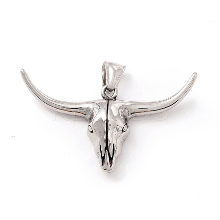 Tibetan Style 304 Stainless Steel Pendants LS-STAS-P305-41AS-1