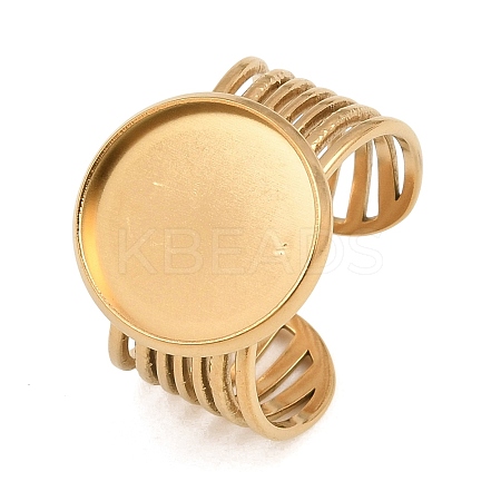 304 Stainless Steel Cuff Ring Components SA-CBA82C8-03D-G-1
