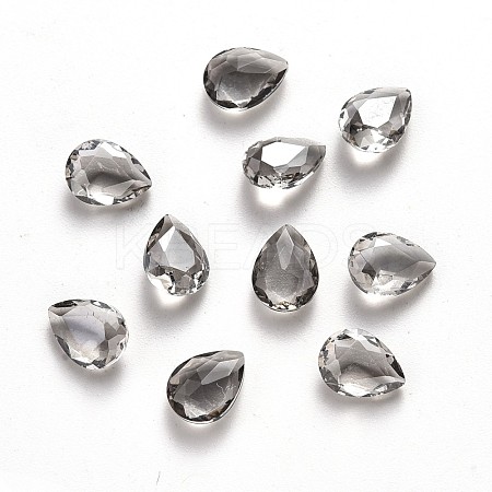 Teardrop Transparent Glass Cabochons MRMJ-T009-148A-1