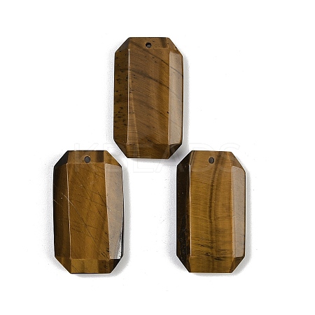 Natural Tiger Eye Pendants G-H325-03D-1