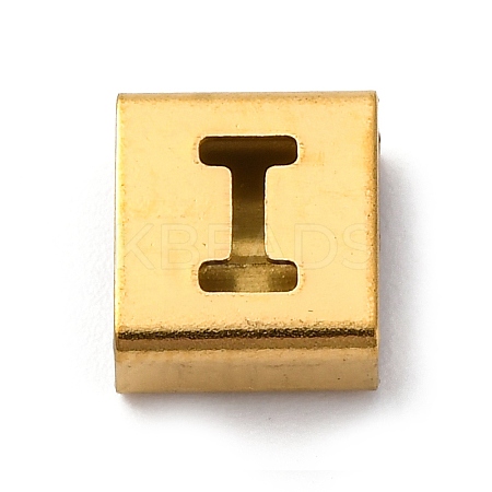 Ion Plating(IP) 304 Stainless Steel Square Slide Charms STAS-L132-03I-G-1
