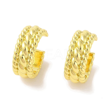 Brass Cuff Earrings Finding for Women EJEW-I305-51G-1